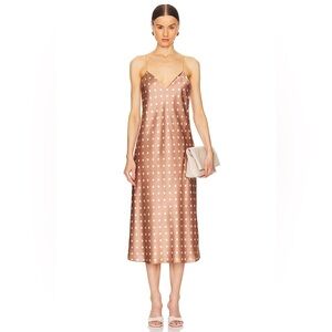 CAMI NYC MYLA DRESS - MACADAMIA DOT NWT